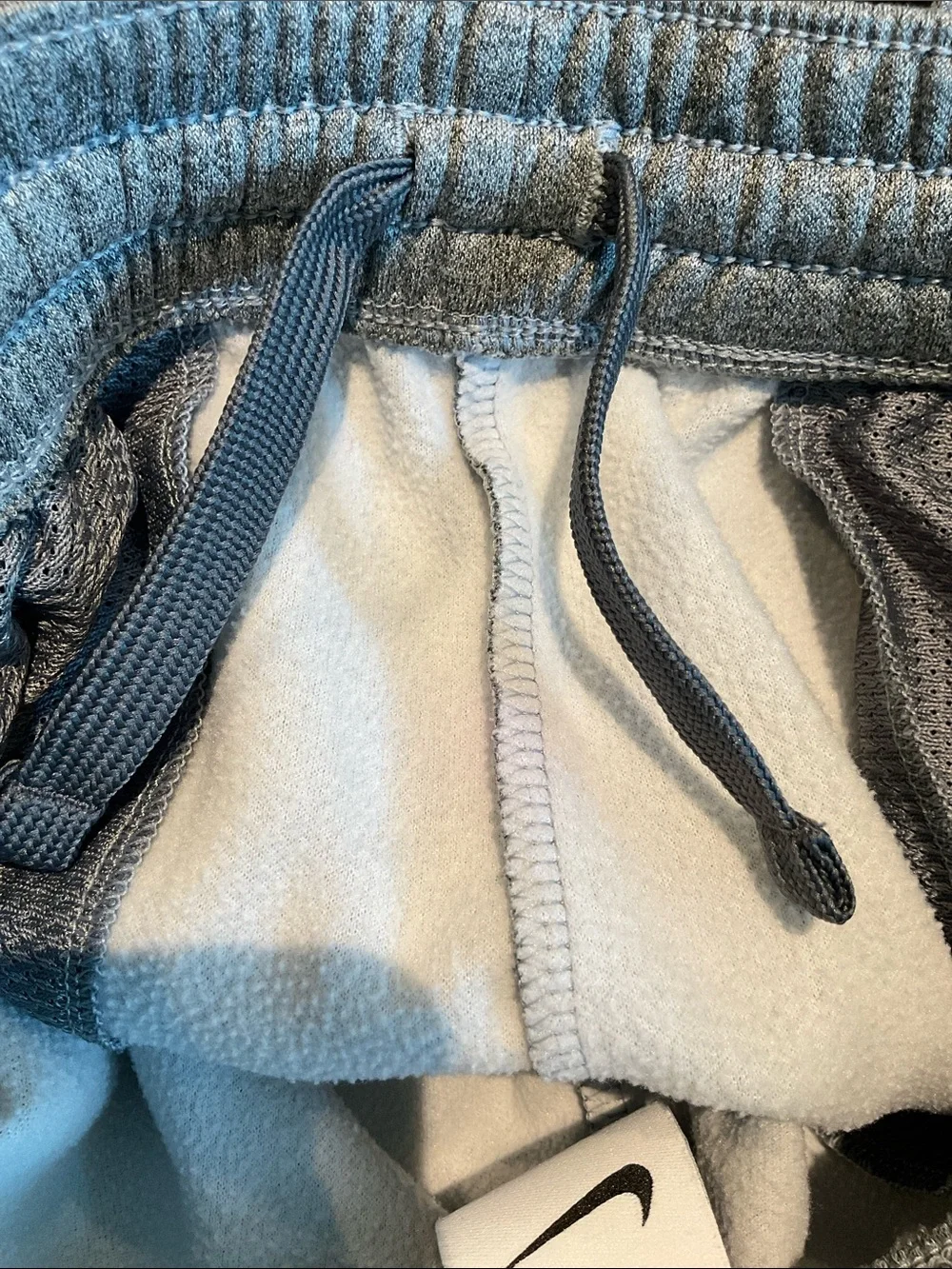 Nike Kids Gray Sweatpants/Joggers with Black Swoosh